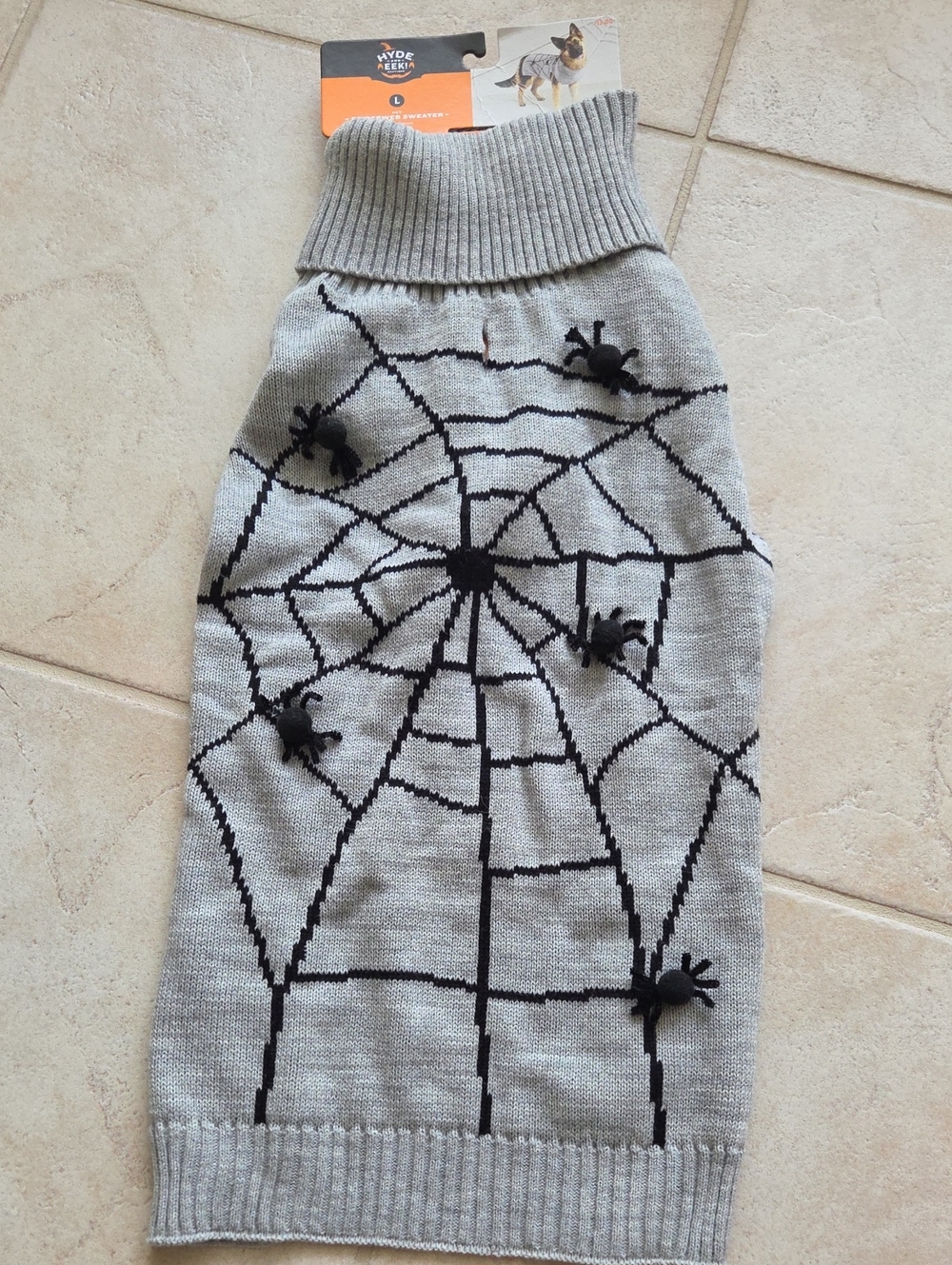 Spiderweb Halloween Dog Sweater